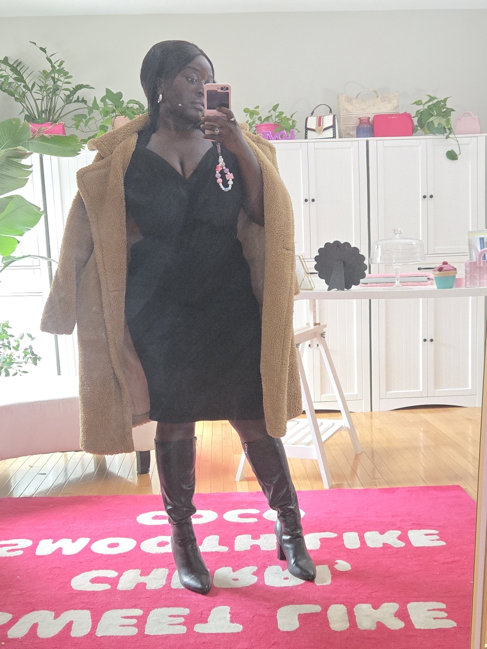 ASOS - Black V-Neck Bodycon Dress